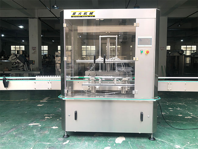 星火口服液小型定量灌裝機設備展示